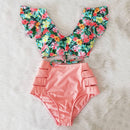 the CABANA - High Waist Ruffled Sexy Bikini Set