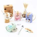 the CUTESY CUP - 450ml Cartoon Wheat Animal Mug