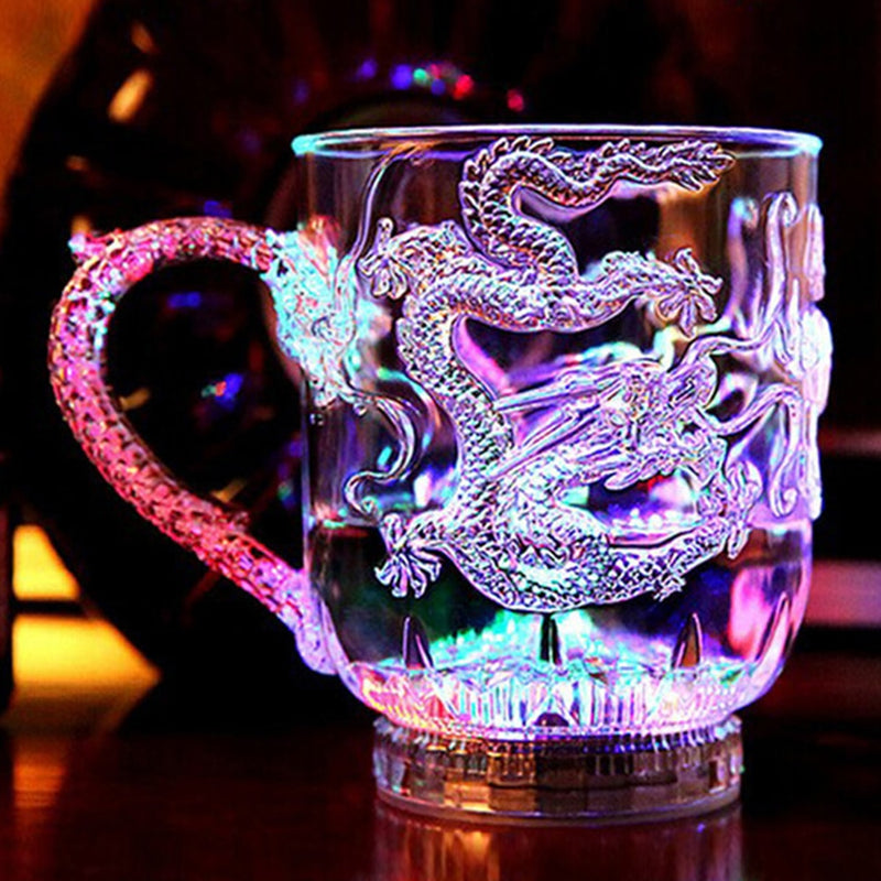 the LIGHTED DRAGON - Led Flash Magic Color Changing Dragon Cup