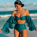 the HAVANA - Long Sleeve Bikini Print Swimsuit