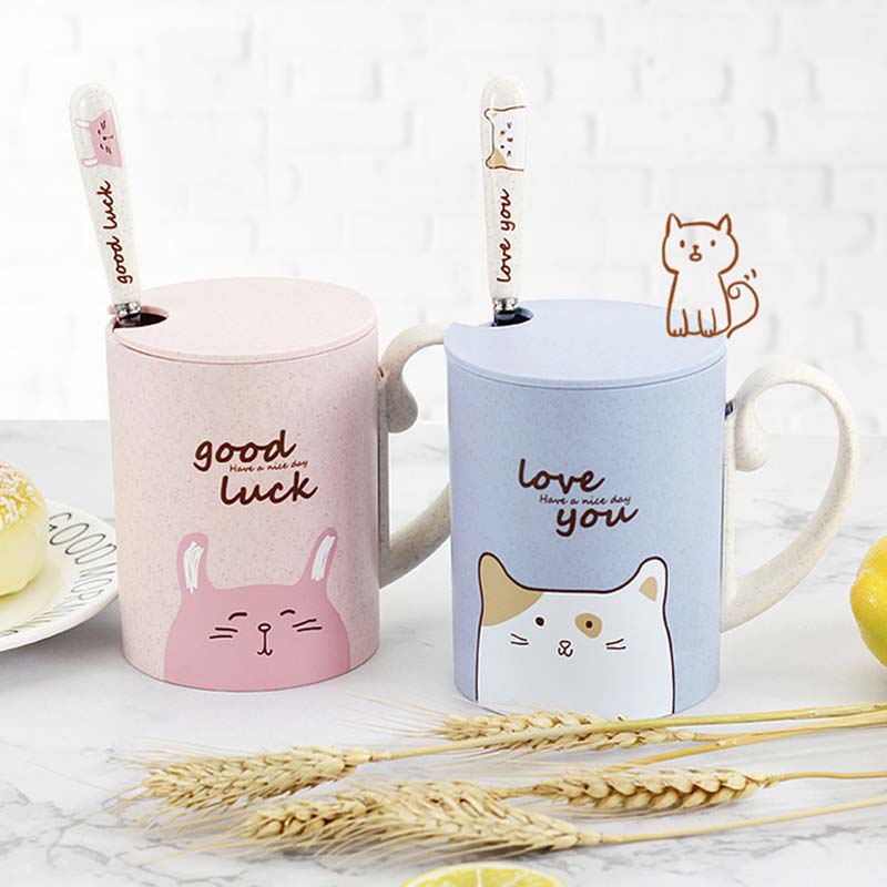 the CUTE CREATURE - Lovely Kids Cups 450ml Milk Cups