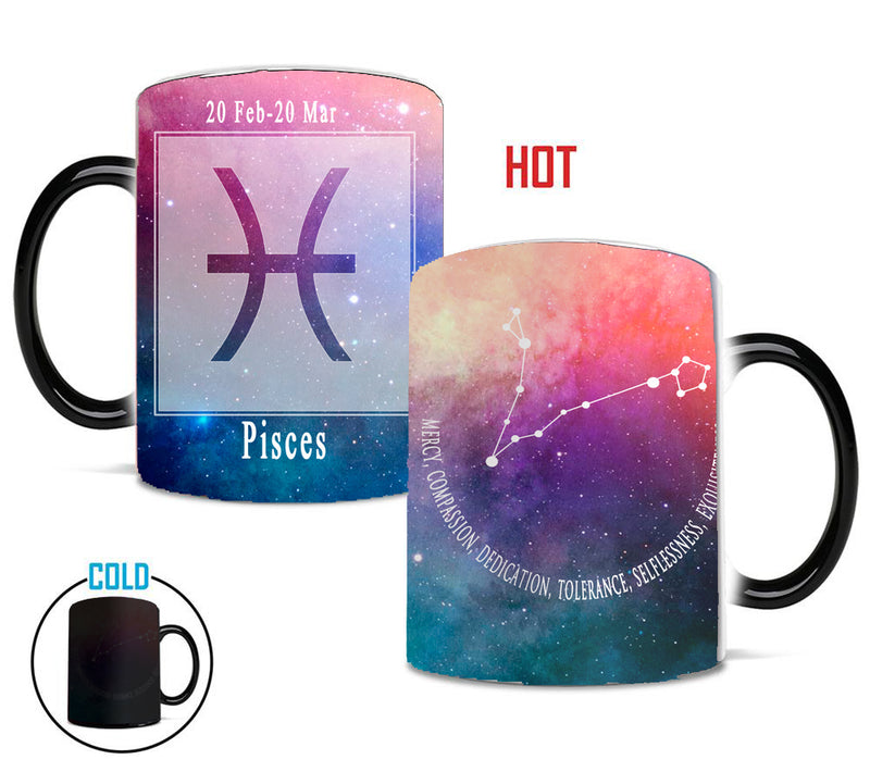 the MAGIC STAR SIGNS - 12 Constellation Stars Mugs Magic Color Changing Home Coffee Tea Cups