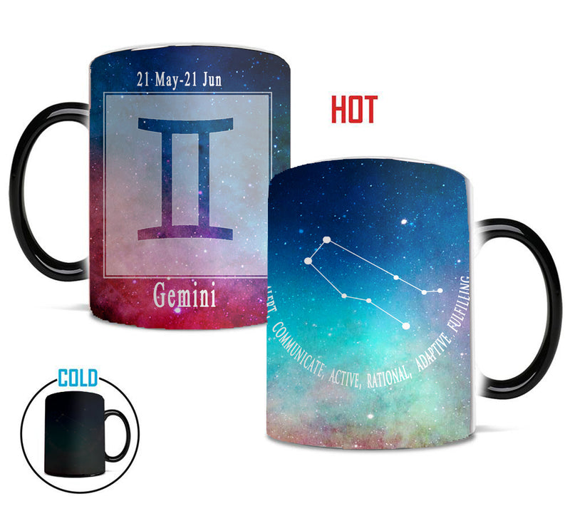 the MAGIC STAR SIGNS - 12 Constellation Stars Mugs Magic Color Changing Home Coffee Tea Cups