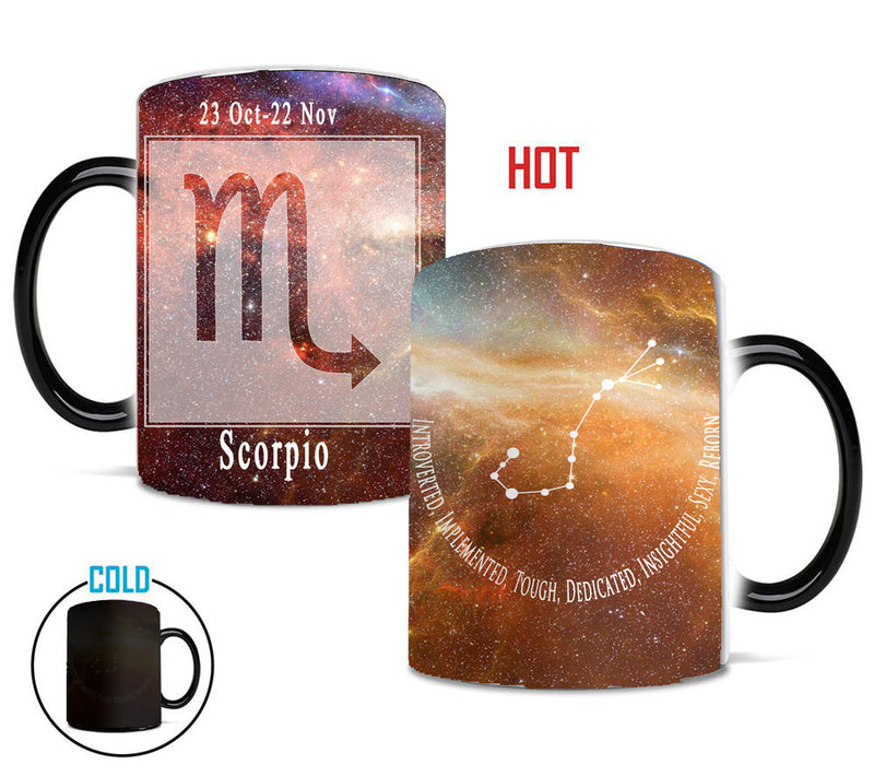 the MAGIC STAR SIGNS - 12 Constellation Stars Mugs Magic Color Changing Home Coffee Tea Cups