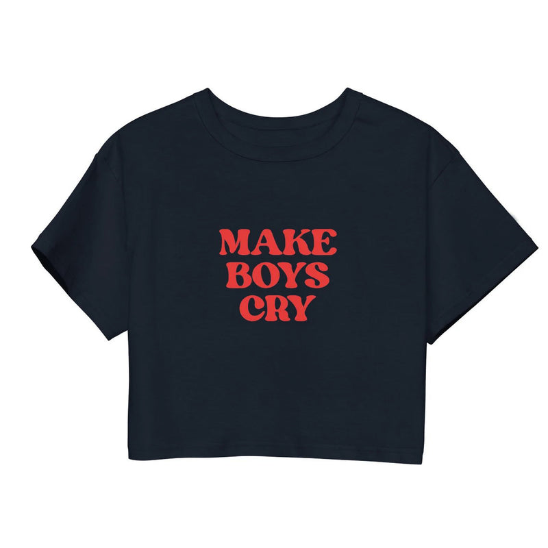 the HEARTBREAKER - Women Make Boys Cry Crop Tops