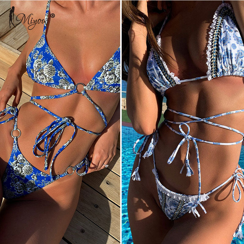 the HOOP - Sexy Bandeau Bikini Bandage Swimwear