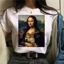 the MONA LISA - Women Mona Lisa Print T-Shirt