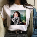the MONA LISA - Women Mona Lisa Print T-Shirt