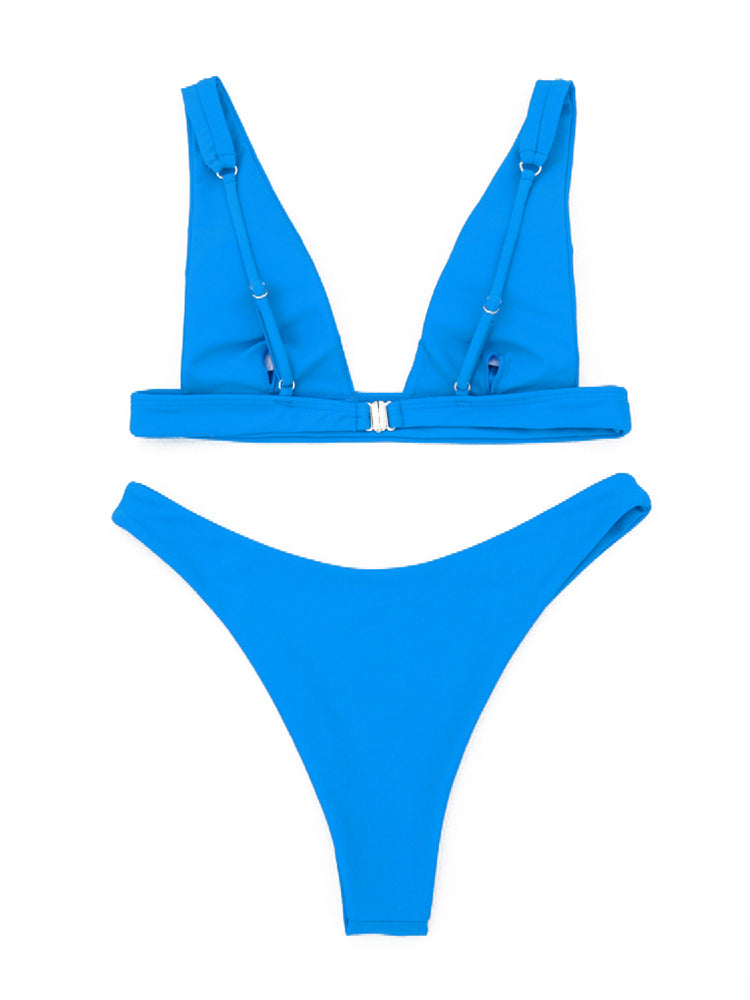 the PALISADES - Women New Sexy Bikini Solid Swimsuit