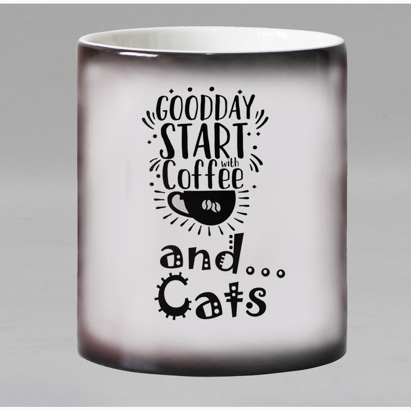 the MAGIC KITTY - Magic Mug Start with Coffee and Cats