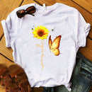 the DOODLE - Plus Size Love Printed Women Shirt