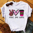 the DOODLE - Plus Size Love Printed Women Shirt