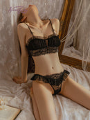 the LOLITA - Ruffle Lace Retro Bra and Panty Set