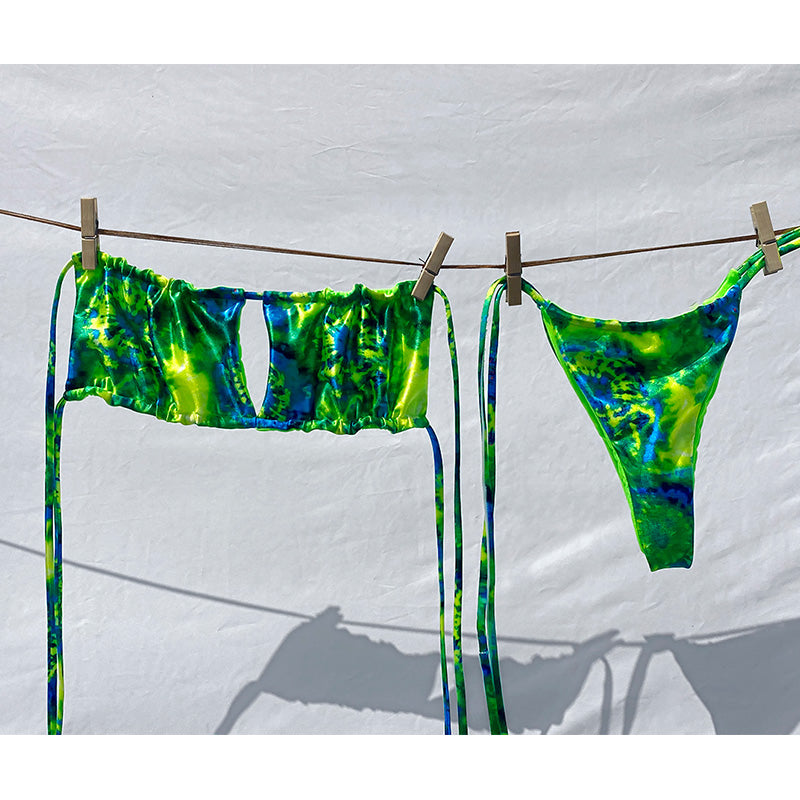 the TIE DYE - Off Shoulder Bikini Sexy Swimsuit