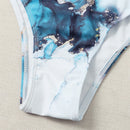 the MRS. ROBINSON - Summer Two Piece Marble Print Swimsuit