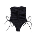 the SILHOUETTE - Sexy Bodysuit Black Off-the-Shoulder Swimwear