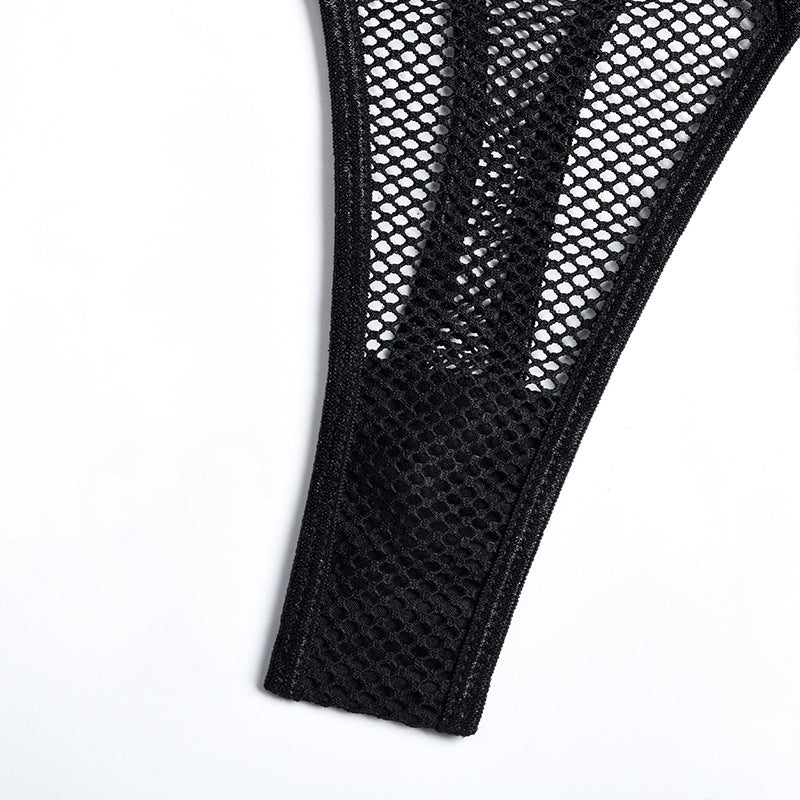 Hot Mesh the DOMINATRIX - Sexy Mesh Exotic Lingerie Set