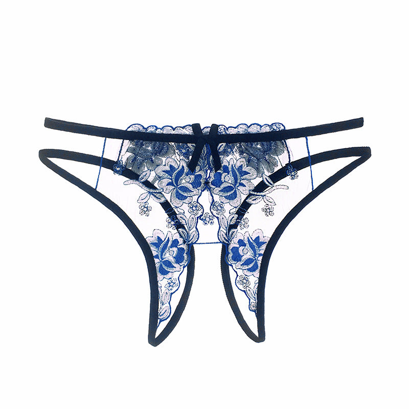 the ORCHID - Sexy Lace Thong Transparent Panties