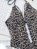 the LEOPARD - Women One Piece Leopard Swimsuit