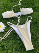 the SEDUCTRESS - Solid Bikini Sexy Push Up Swimwear