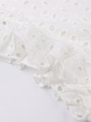 the SARAH Dress - Women Solid Hollow Out Short Dress