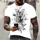 the ATLAS - Summer 3D Print Oversized T-Shirts for Men
