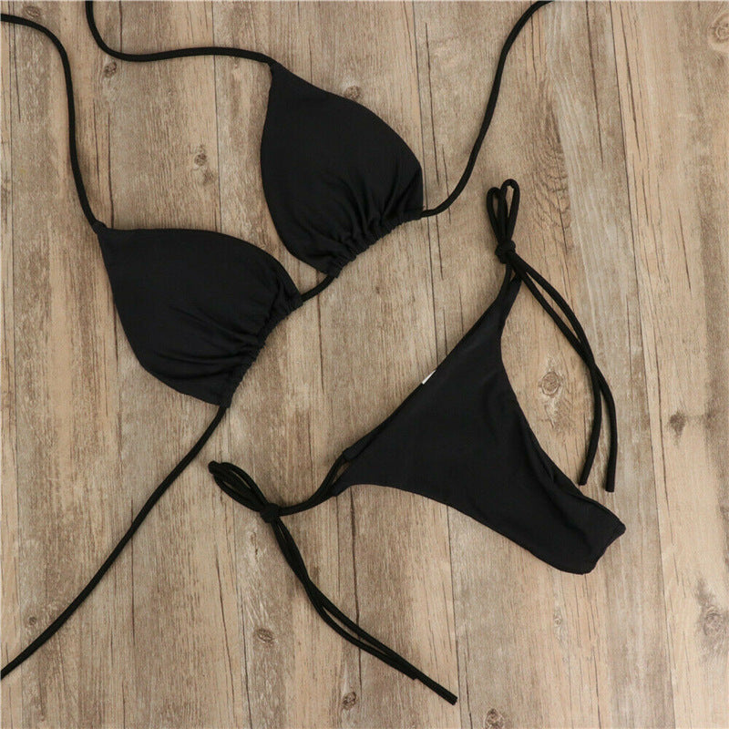 the ORIGINAL STRING BIKINI - Summer Sexy Solid Mirco Bikini Sets