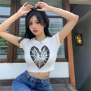 the SPIDERWEB HEART - Summer Short Sleeve T-Shirt