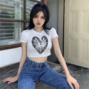 the SPIDERWEB HEART - Summer Short Sleeve T-Shirt
