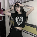 the SPIDERWEB HEART - Summer Short Sleeve T-Shirt