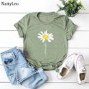 the DAISY GIRL - Women Cute Daisy Print T-Shirt