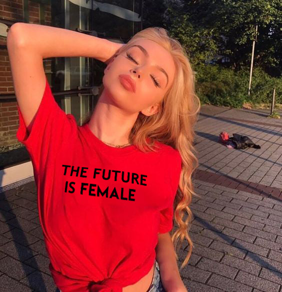 the FEMINIST - The Future is Female Print Women T-Shirt