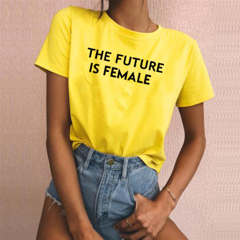 the FEMINIST - The Future is Female Print Women T-Shirt