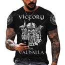 the VALHALLA - Viking Symbol 3D Print Men T-Shirt