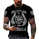 the VALHALLA - Viking Symbol 3D Print Men T-Shirt