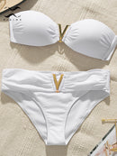 the VIP - White Push Up Women Swimsuit