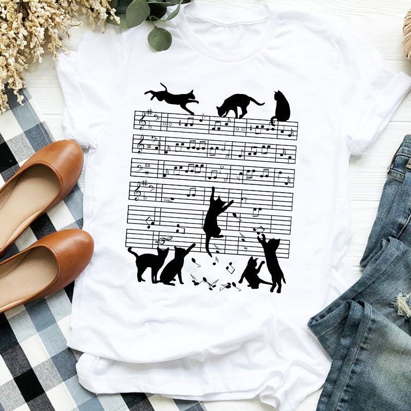 the CAT LADY - Pet Love Cartoon T-Shirt