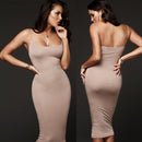 the REAGAN Dress - Women V Neck Pencil Dress