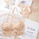 the ALLURING ANGEL - Women Hollow Lingerie and Bra Set