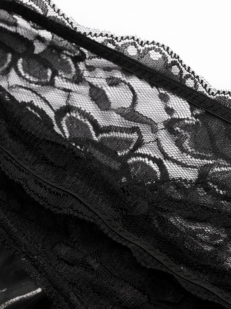 The BONDAGE - Women's Floral Lace Waistband Panties