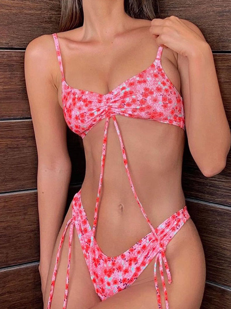 the SUMMER FLING - Women Push Up Bikini String Swimwear