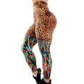 the JUNGLE CAT - Colorful Leopard Printed Tights Sexy Gym Sport Pants Womens Fitness