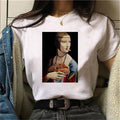 the MASTERPIECE - White Drawing David Print T-Shirt