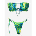 the TIE DYE - Off Shoulder Bikini Sexy Swimsuit