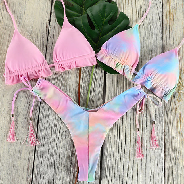 the TRINITY - 3-Piece Bikini Women Beach Swimwear