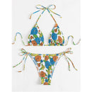 the STRIPED CAT - Print Bikini Swimwear