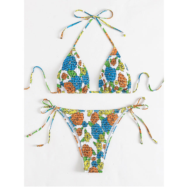 the STRIPED CAT - Print Bikini Swimwear