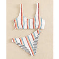 the STRIPED CAT - Print Bikini Swimwear