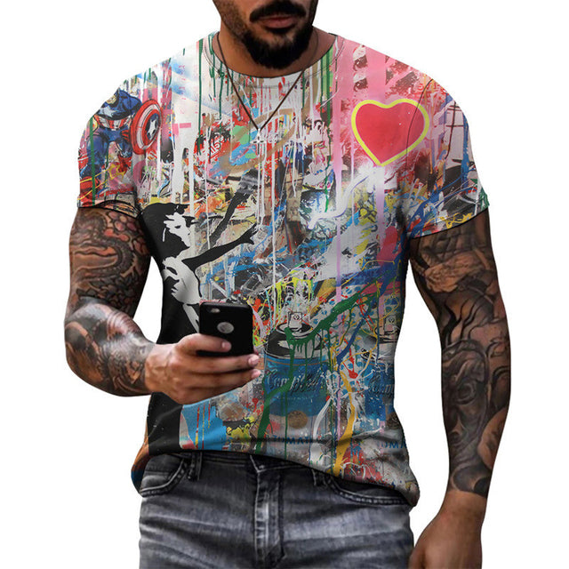 the ABSTRACT - New Fashion 3D Print T-Shirt for Men