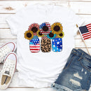 the AMERICAN - Made in America Casual Women Clothing Print T-Shirt